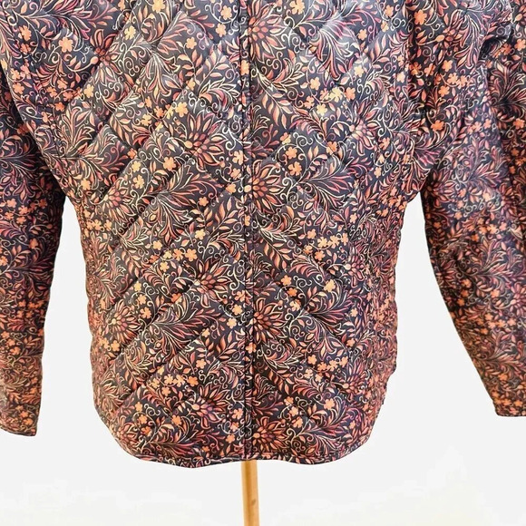 NWT CROFT & BARROW Women Button Down Quilted Vines Pattern Jacket Lightweight PM - Picture 12 of 15